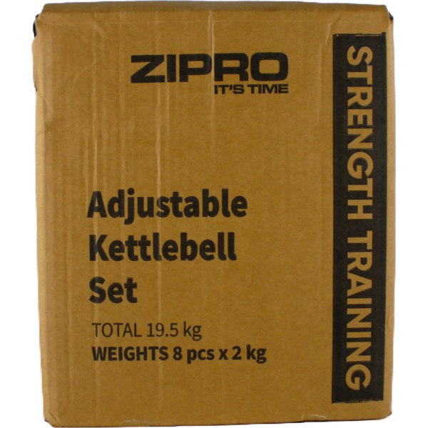 Гиря Zipro Square регульована, 19 кг