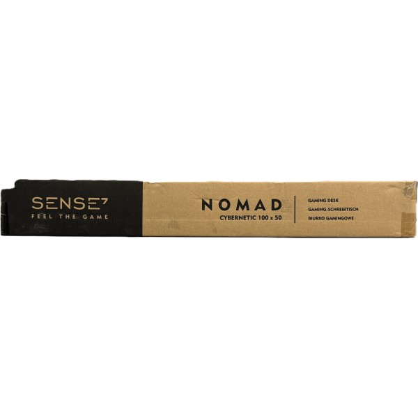 Стіл ігровий SENSE7 Nomad Cybernetic 100×50 см, ігрова поверхня, чорний