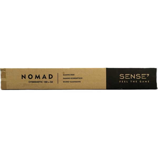 Стіл ігровий SENSE7 Nomad Cybernetic 100×50 см, ігрова поверхня, чорний