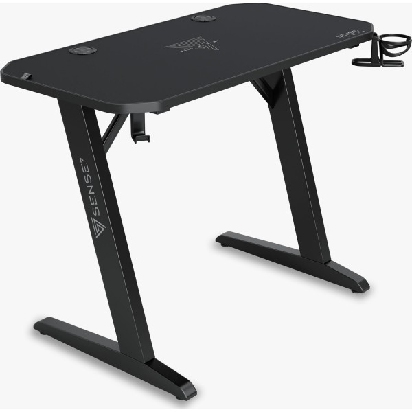 Стіл ігровий SENSE7 Nomad Classic 100×50 см, ігрова поверхня, чорний