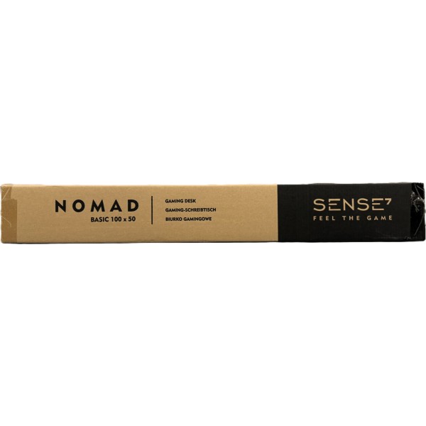 Стіл ігровий Sense7 Nomad Basic 100×50 см, чорний