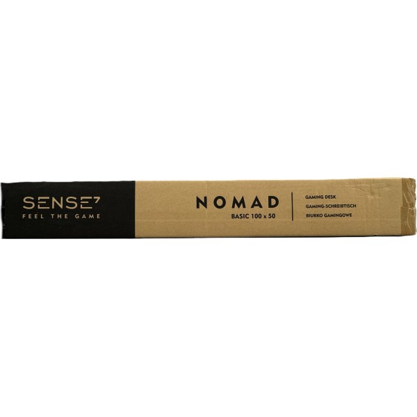 Стіл ігровий Sense7 Nomad Basic 100×50 см, чорний
