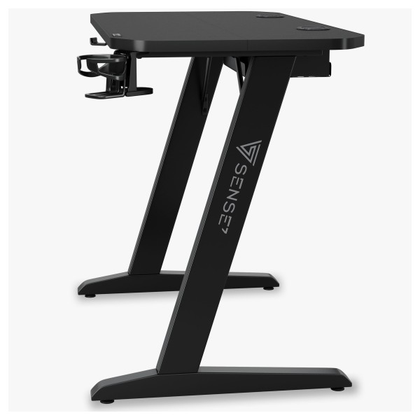 Стіл ігровий SENSE7 Nomad Classic 120×60 см, ігрова поверхня, чорний