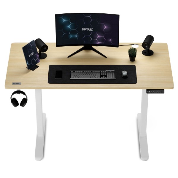 Стіл з регулюванням висоти Sense7 Nojo 120×60 см, електричний, світло-бежевий