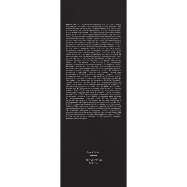 Тританова пляшка для води Zipro, 800 мл, чорна