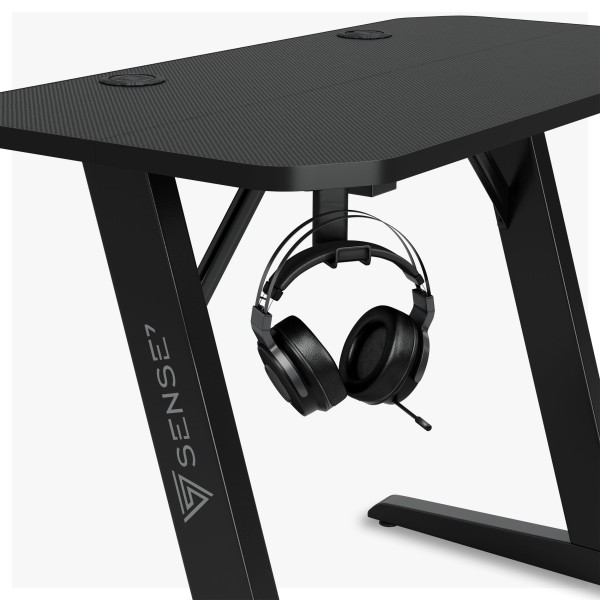 Стіл ігровий Sense7 Nomad Basic 120×60 см, чорний