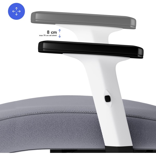 Офісне крісло SENSE7 Tone, сіре