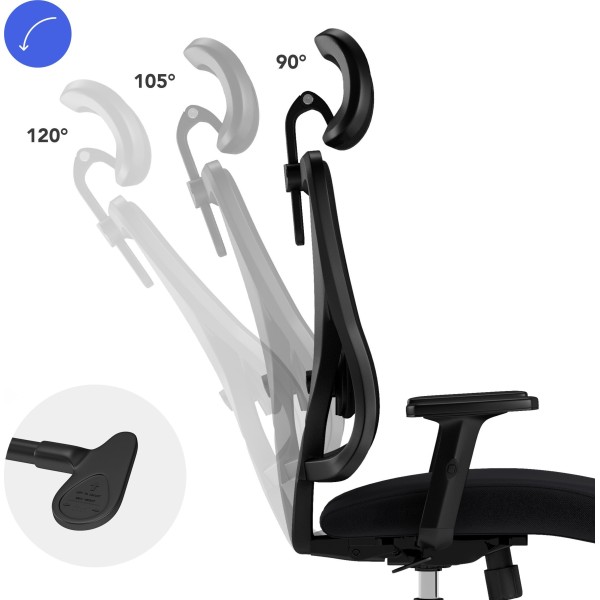 Офісне крісло SENSE7 Tone, чорне