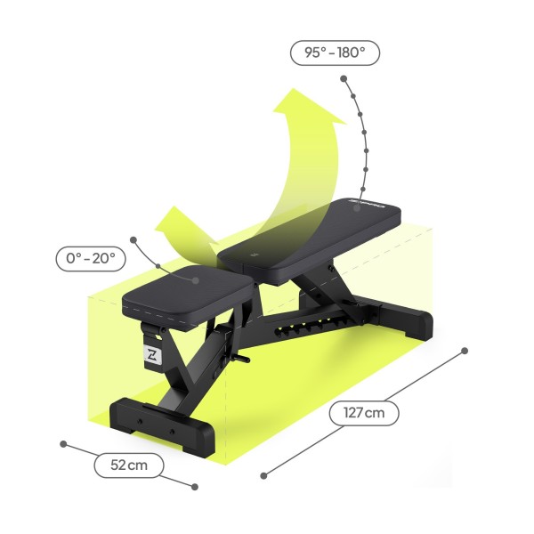 Лавка тренувальна Zipro Pumpiron регульована
