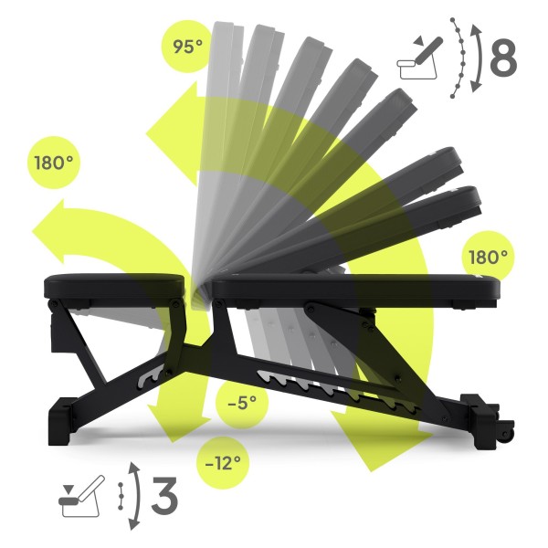 Лавка тренувальна Zipro Pumpiron регульована