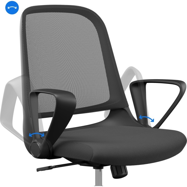 Офісне крісло SENSE7 Sopty, чорне