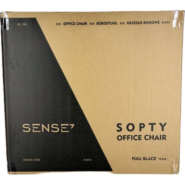 Офісне крісло SENSE7 Sopty, чорне