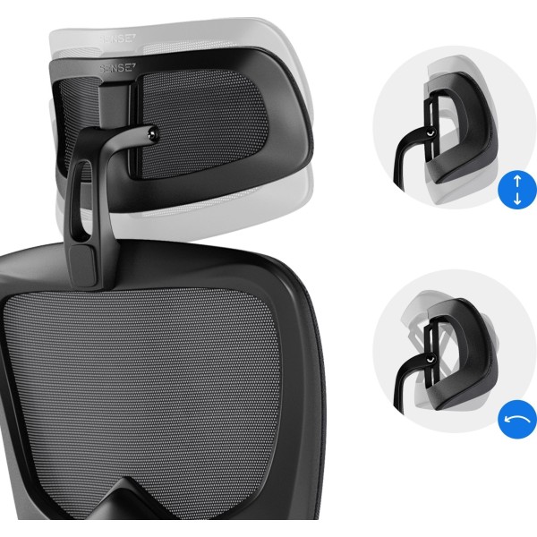 Офісне крісло SENSE7 Veno, чорне