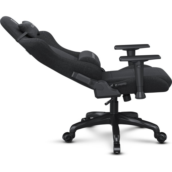 Ігрове крісло Sense7 Spellcaster FUKU, тканина, чорне