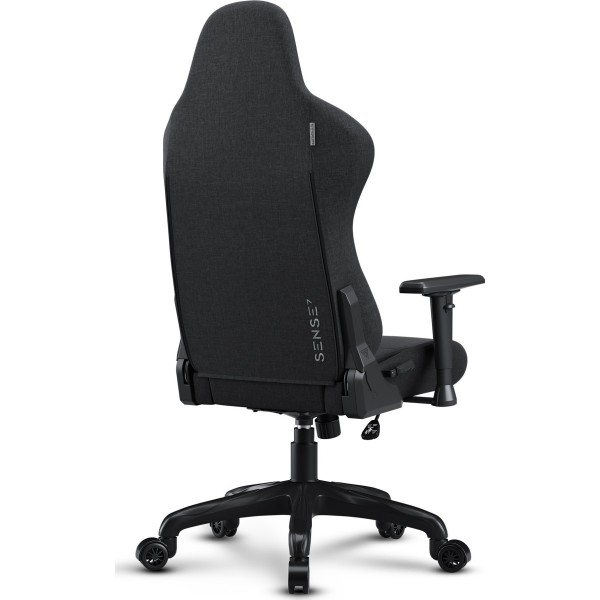Ігрове крісло Sense7 Spellcaster FUKU, тканина, чорне