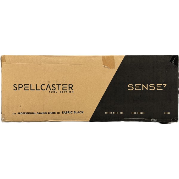 Ігрове крісло Sense7 Spellcaster FUKU, тканина, чорне