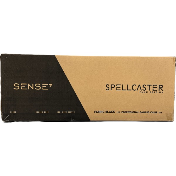 Ігрове крісло Sense7 Spellcaster FUKU, тканина, чорне