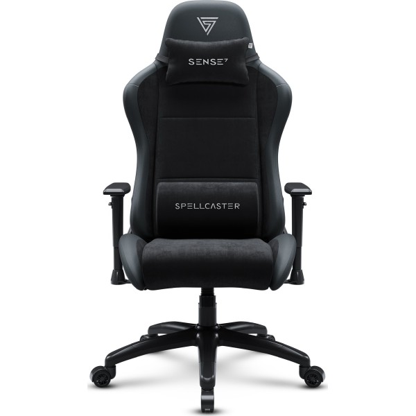 Ігрове крісло SENSE7 Spellcaster Fuku XL, екошкіра та алькантара, чорне