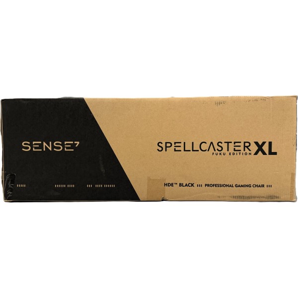 Ігрове крісло SENSE7 Spellcaster Fuku XL, екошкіра та алькантара, чорне