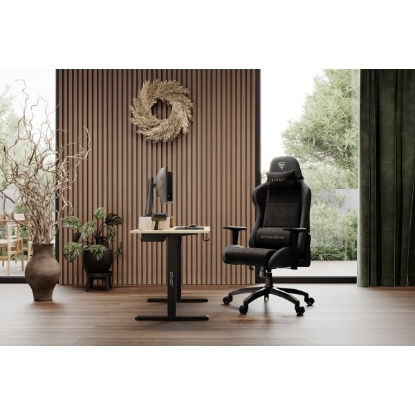 Ігрове крісло SENSE7 Spellcaster Fuku XL, екошкіра та алькантара, чорне