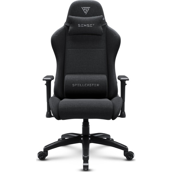 Ігрове крісло Sense7 Spellcaster FUKU XL, тканина, чорне