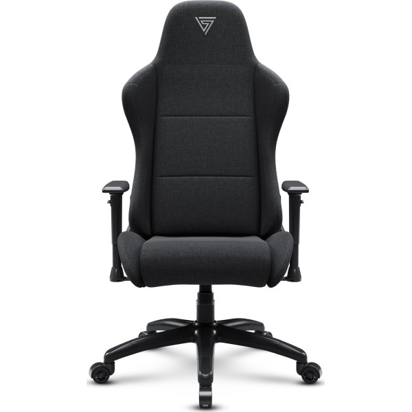 Ігрове крісло Sense7 Spellcaster FUKU XL, тканина, чорне