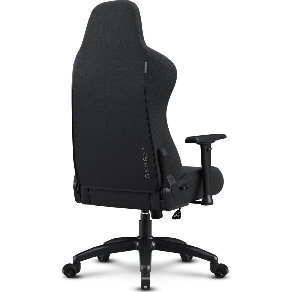 Ігрове крісло Sense7 Spellcaster FUKU XL, тканина, чорне