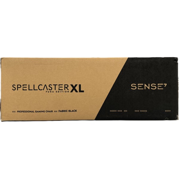 Ігрове крісло Sense7 Spellcaster FUKU XL, тканина, чорне