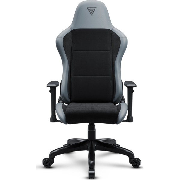 Ігрове крісло SENSE7 Spellcaster Fuku, екошкіра та алькантара, чорно-сіре