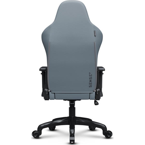 Ігрове крісло SENSE7 Spellcaster Fuku, екошкіра та алькантара, чорно-сіре