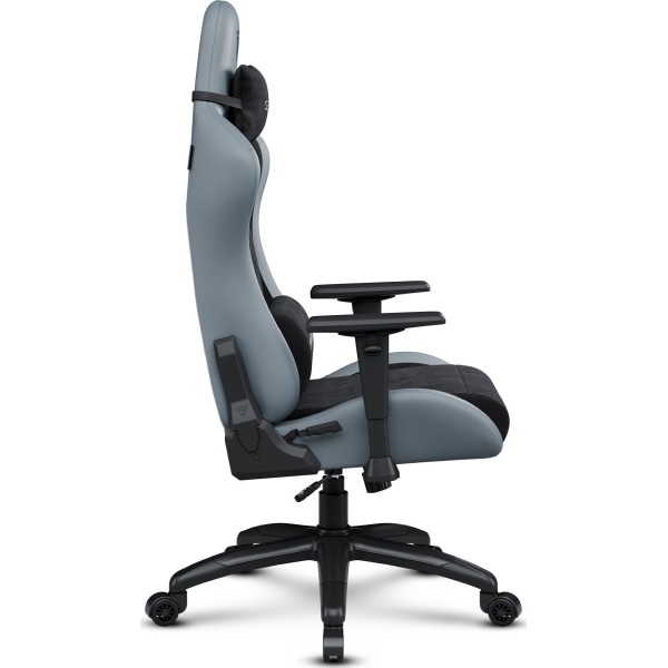 Ігрове крісло SENSE7 Spellcaster Fuku XL, екошкіра та алькантара, чорно-сіре