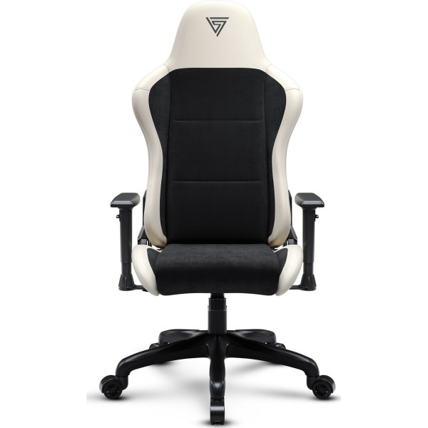 Ігрове крісло SENSE7 Spellcaster Fuku, екошкіра та алькантара, чорно-бежеве