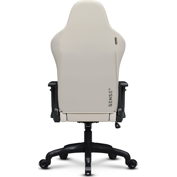 Ігрове крісло SENSE7 Spellcaster Fuku, екошкіра та алькантара, чорно-бежеве