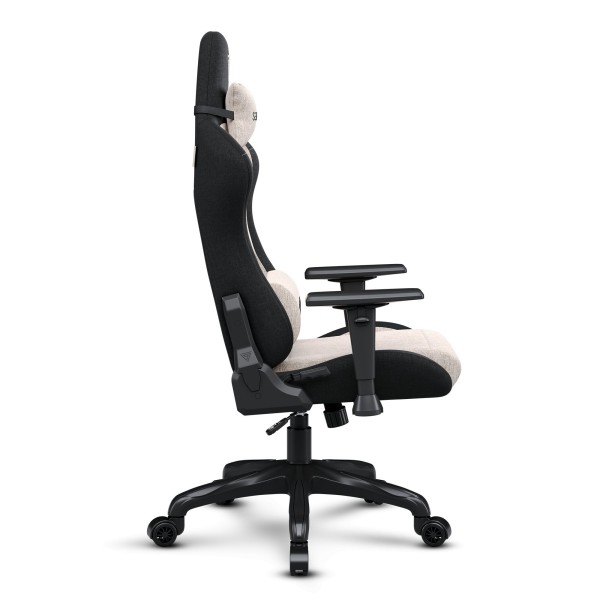 Ігрове крісло Sense7 Spellcaster FUKU, тканина, чорно-бежеве