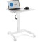 Мобільний стіл з регулюванням висоти SENSE7 70×52 см, механічний, білий
