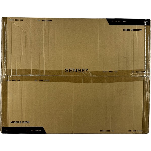 Мобільний стіл з регулюванням висоти SENSE7 70×52 см, механічний, білий