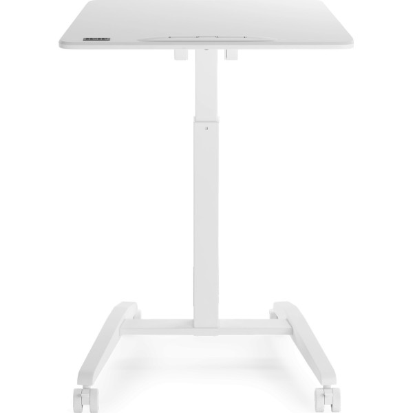 Мобільний стіл з регулюванням висоти SENSE7 70×52 см, механічний, білий