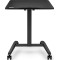 Мобільний стіл з регулюванням висоти SENSE7 70×52 см, механічний, чорний