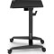 Мобільний стіл з регулюванням висоти SENSE7 70×52 см, механічний, чорний