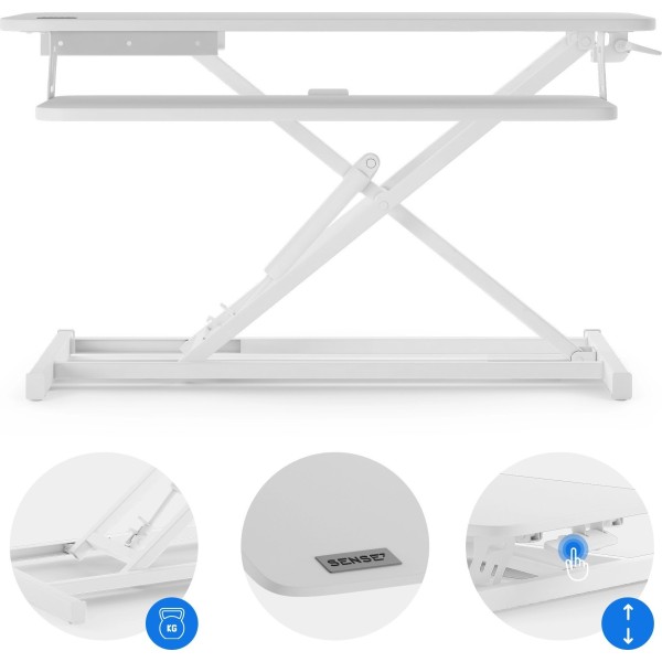 Столик-трансформер SENSE7 81х40 см, білий