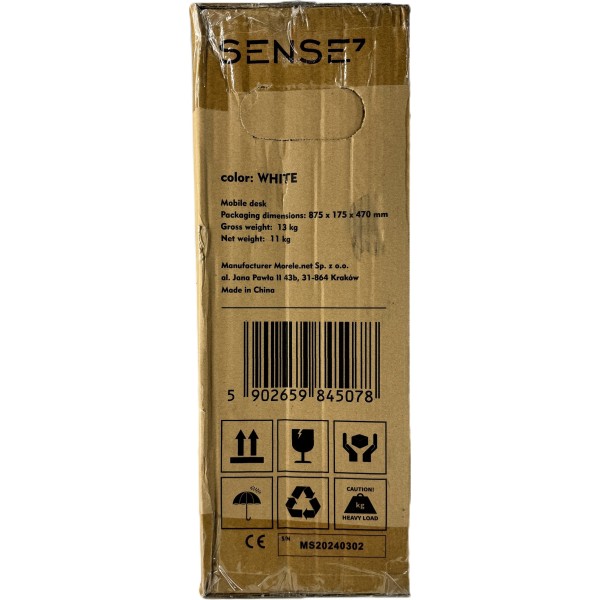 Столик-трансформер SENSE7 81х40 см, білий