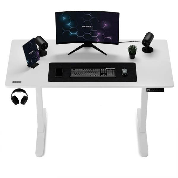 Стіл з регулюванням висоти Sense7 Nojo 120×60 см, електричний, білий