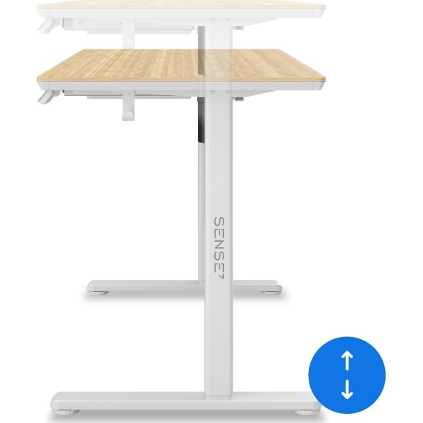 Стіл з регулюванням висоти SENSE7 Newai 120×60 см, електричний, бамбук