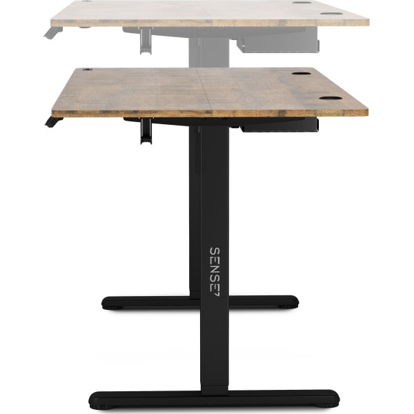 Стіл з регулюванням висоти Sense7 Nojo 140×70 см, електричний, коричневий