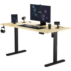 Стіл з регулюванням висоти Sense7 Nojo 140×70 см, електричний, чорно-бежевий