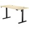 Стіл з регулюванням висоти Sense7 Nojo 140×70 см, електричний, чорно-бежевий