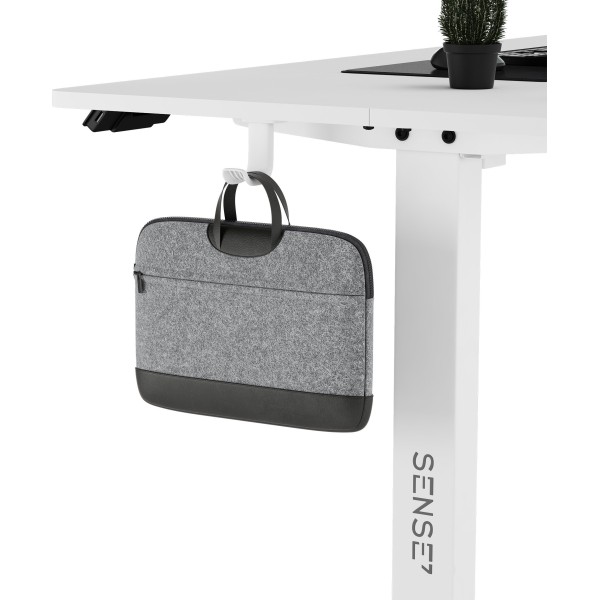 Стіл з регулюванням висоти Sense7 Nojo 140×70 см, електричний, білий