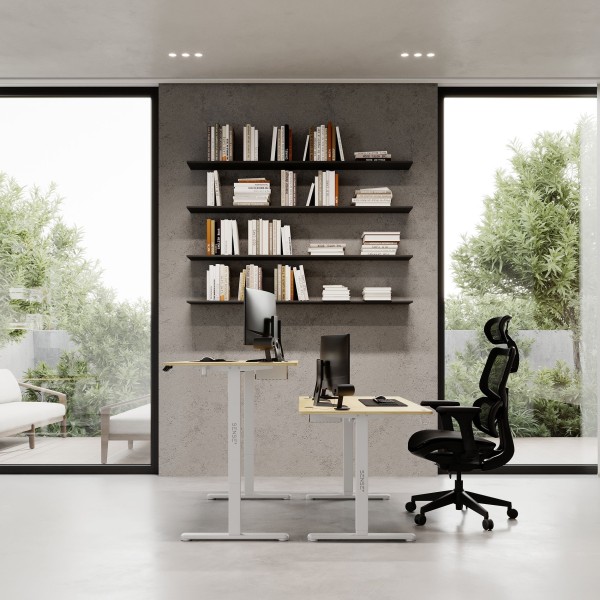 Стіл з регулюванням висоти Sense7 Nojo 140×70 см, електричний, світло-бежевий