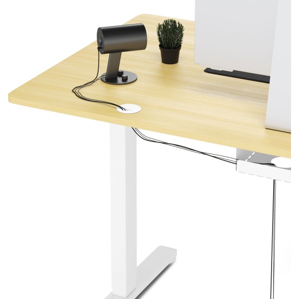 Стіл з регулюванням висоти Sense7 Nojo 140×70 см, електричний, світло-бежевий