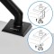 Настільне кріплення для монітора SENSE7 Hang, 17-32''